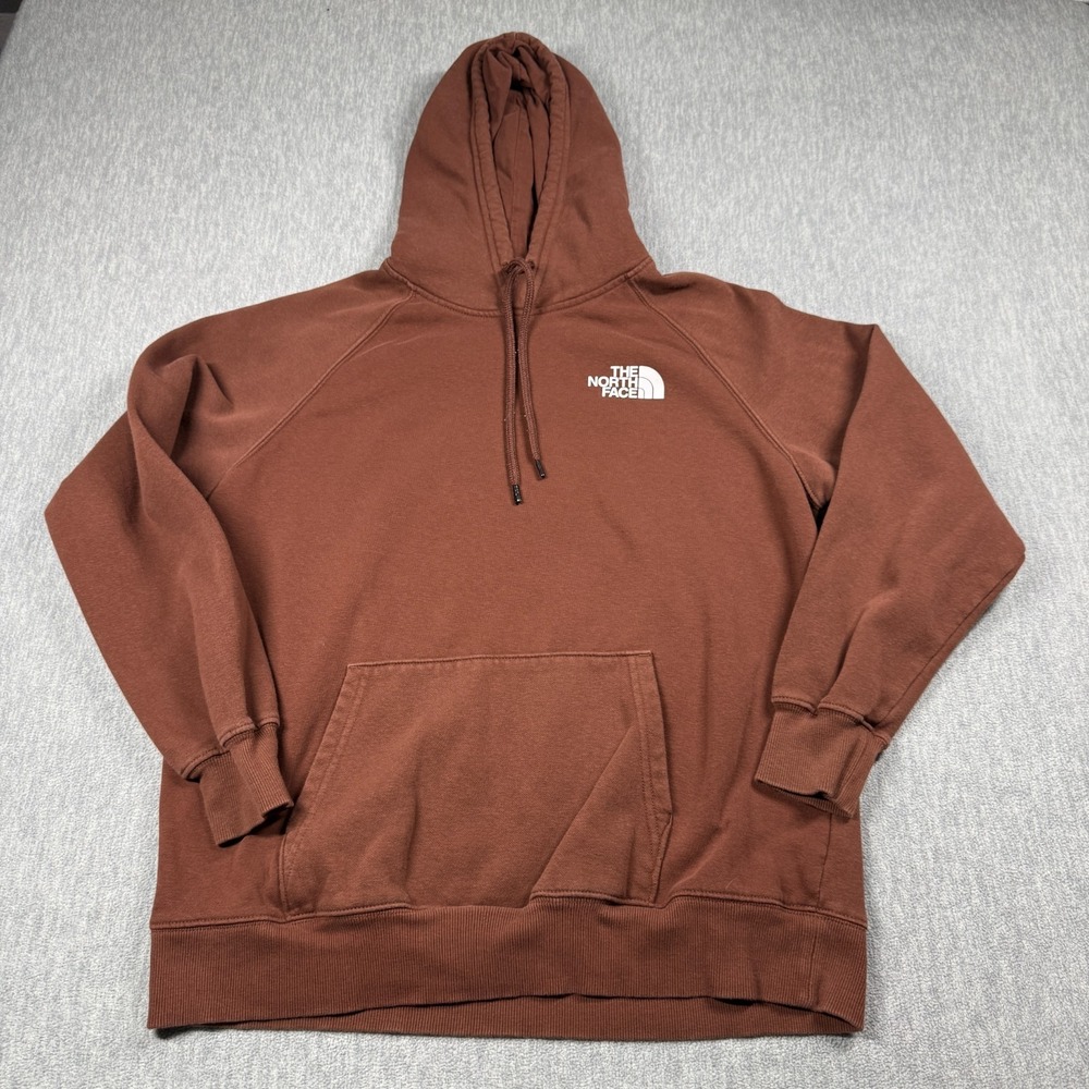 The North Face Hoodie Women L Brown Pullover Sweatshirt Logo Casual Active Appar